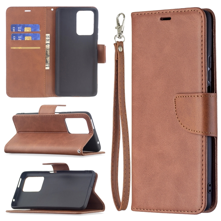 

For Xiaomi Mi 11T Retro Lambskin Texture Pure Color Horizontal Flip PU Leather Case with Holder & Card Slots & Wallet & Lanyard(Brown)