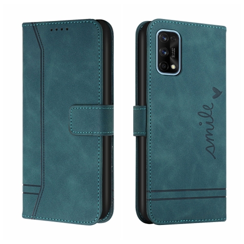 

For OPPO Realme 7 Pro Retro Skin Feel Horizontal Flip Soft TPU + PU Leather Case with Holder & Card Slots & Photo Frame(Green)