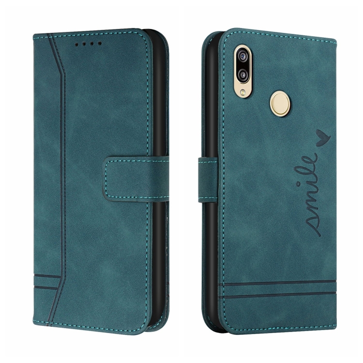 

For Huawei Y9 2019 Retro Skin Feel Horizontal Flip Soft TPU + PU Leather Case with Holder & Card Slots & Photo Frame(Green)