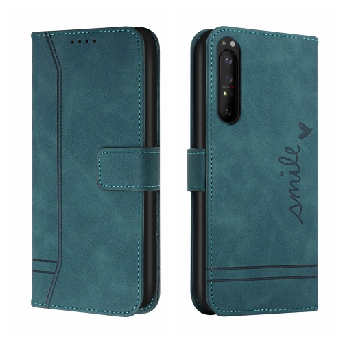 

For Sony Xperia 1 II Retro Skin Feel Horizontal Flip Soft TPU + PU Leather Case with Holder & Card Slots & Photo Frame(Green)