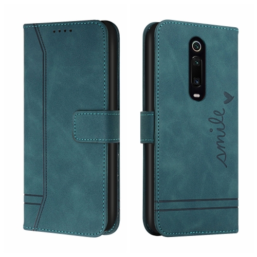 

For Xiaomi Redmi K20 / K20 Pro Retro Skin Feel Horizontal Flip Soft TPU + PU Leather Case with Holder & Card Slots & Photo Frame(Dark Green)