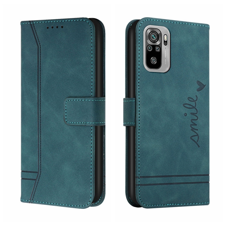 

For Xiaomi Redmi Note 10 4G Retro Skin Feel Horizontal Flip Soft TPU + PU Leather Case with Holder & Card Slots & Photo Frame(Dark Green)