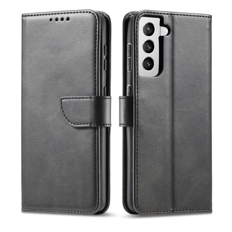 

For Samsung Galaxy S21+ 5G Calf Texture Buckle Horizontal Flip Leather Case with Holder & Card Slots & Wallet(Black)