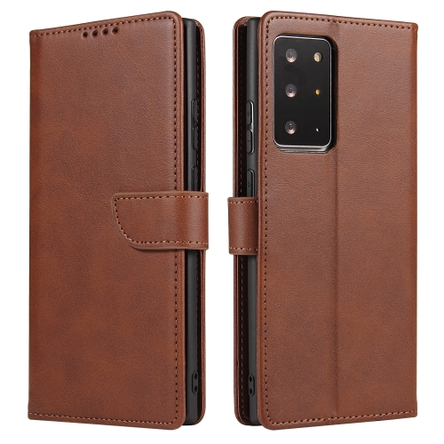 

For Samsung Galaxy Note20 Calf Texture Buckle Horizontal Flip Leather Case with Holder & Card Slots & Wallet(Brown)