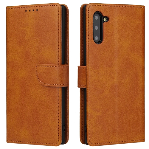 

For Samsung Galaxy Note10 Calf Texture Buckle Horizontal Flip Leather Case with Holder & Card Slots & Wallet(Khaki)