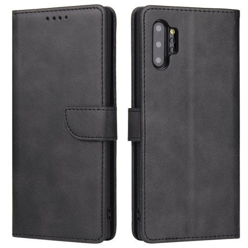 

For Samsung Galaxy Note10+ Calf Texture Buckle Horizontal Flip Leather Case with Holder & Card Slots & Wallet(Black)