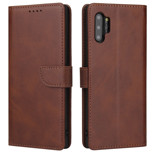 

For Samsung Galaxy Note10+ Calf Texture Buckle Horizontal Flip Leather Case with Holder & Card Slots & Wallet(Brown)