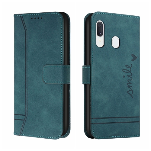 

For Samsung Galaxy A20e Retro Skin Feel Horizontal Flip Soft TPU + PU Leather Case with Holder & Card Slots & Photo Frame(Army Green)