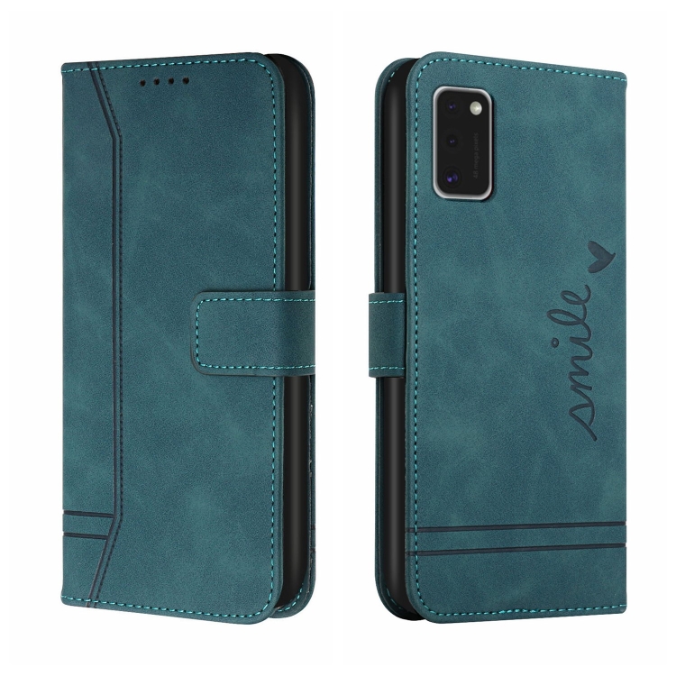 

For Samsung Galaxy A41 Retro Skin Feel Horizontal Flip Soft TPU + PU Leather Case with Holder & Card Slots & Photo Frame(Army Green)