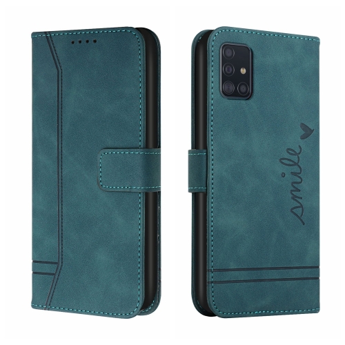 

For Samsung Galaxy A51 5G Retro Skin Feel Horizontal Flip Soft TPU + PU Leather Case with Holder & Card Slots & Photo Frame(Army Green)