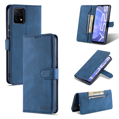 

For vivo iQOO U3 AZNS Dream II Skin Feel PU+TPU Horizontal Flip Leather Case with Holder & Card Slots & Wallet(Blue)