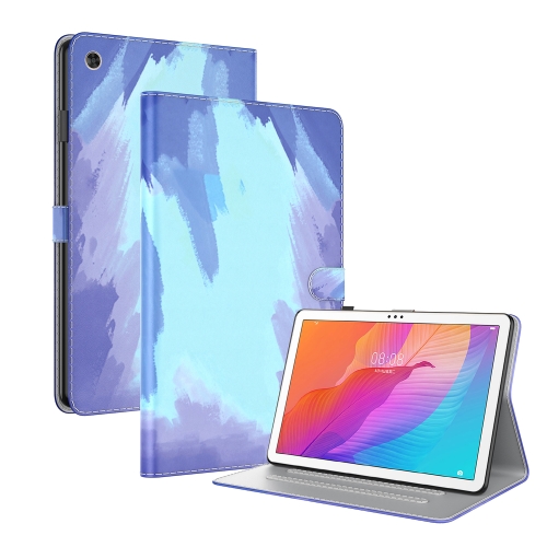 

For Huawei MatePad T 10s / Enjoy Tablet 2 Voltage Watercolor Pattern Skin Feel Magnetic Horizontal Flip PU Leather Case with Holder(Blue)