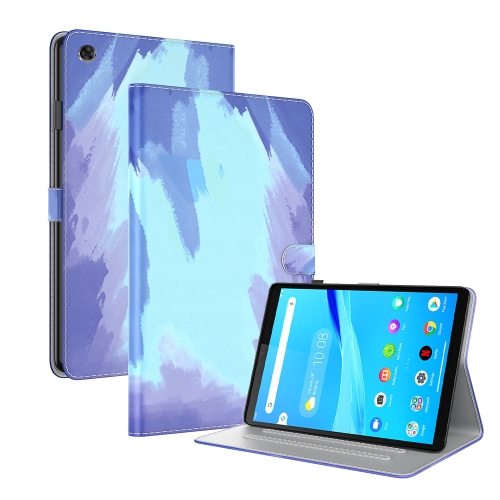 

For Lenovo Tab M8(HD)TB-8505F 8505X / M8(FHD) 8.0 Voltage Watercolor Pattern Skin Feel Magnetic Horizontal Flip PU Leather Case with Holder(Blue)