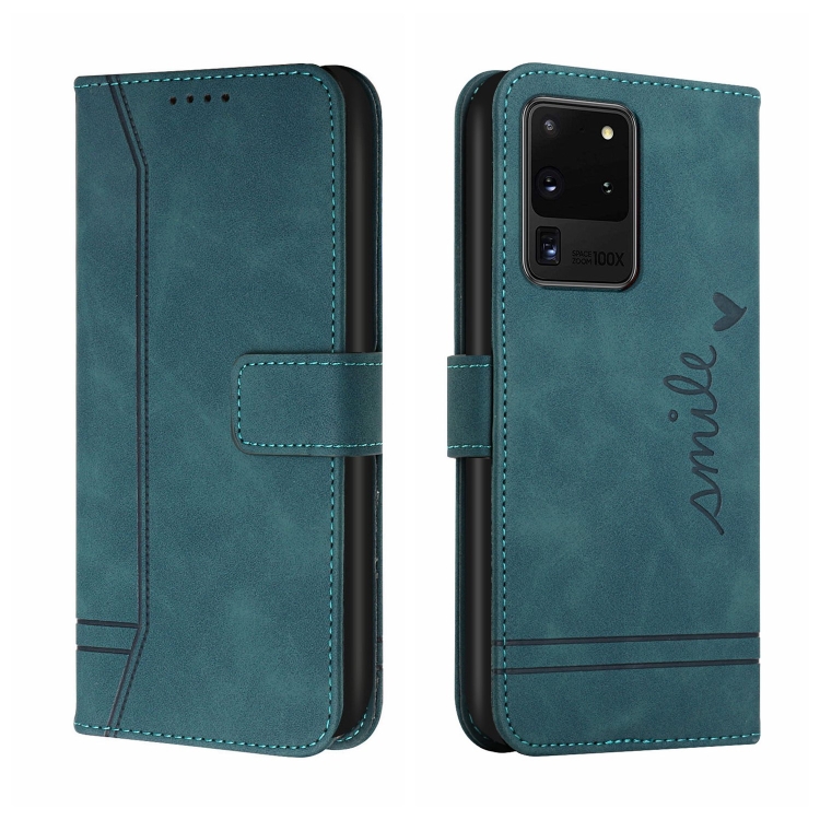 

For Samsung Galaxy S20 Ultra Retro Skin Feel Horizontal Flip Soft TPU + PU Leather Case with Holder & Card Slots & Photo Frame(Army Green)