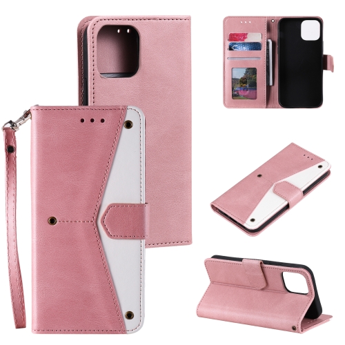 

Stitching Calf Texture Horizontal Flip Leather Case with Holder & Card Slots & Wallet For iPhone 13(Rose Gold)