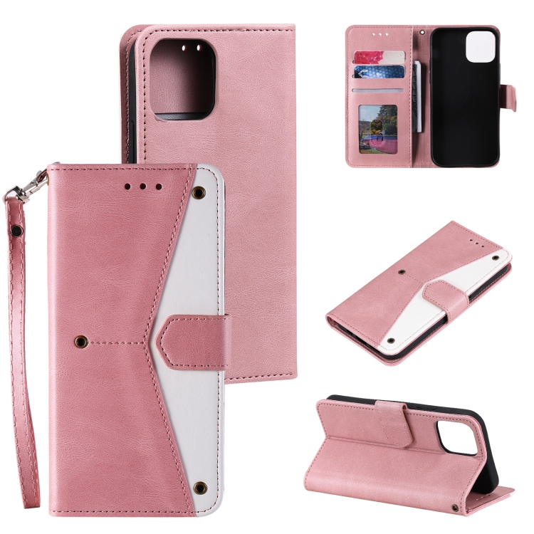 

Stitching Calf Texture Horizontal Flip Leather Case with Holder & Card Slots & Wallet For iPhone 13 mini(Rose Gold)