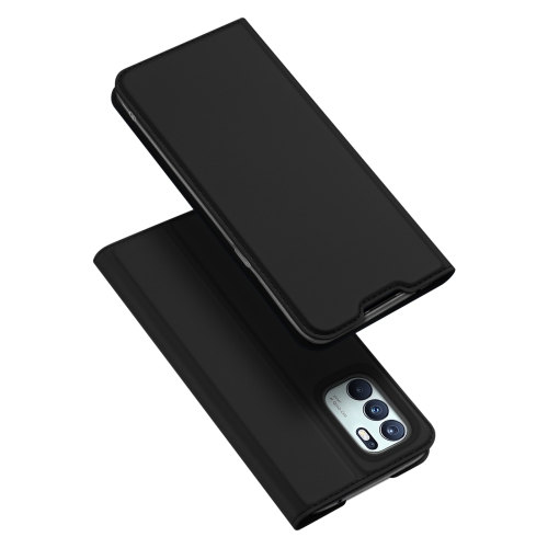 

For OPPO Reno6 4G DUX DUCIS Skin Pro Series Horizontal Flip PU + TPU Leather Case with Holder & Card Slots(Black)