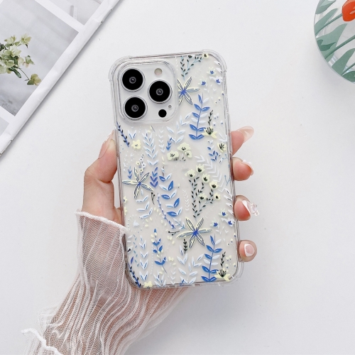 

Painted Flowers TPU Shockproof Case For iPhone 13(Pattern 7)