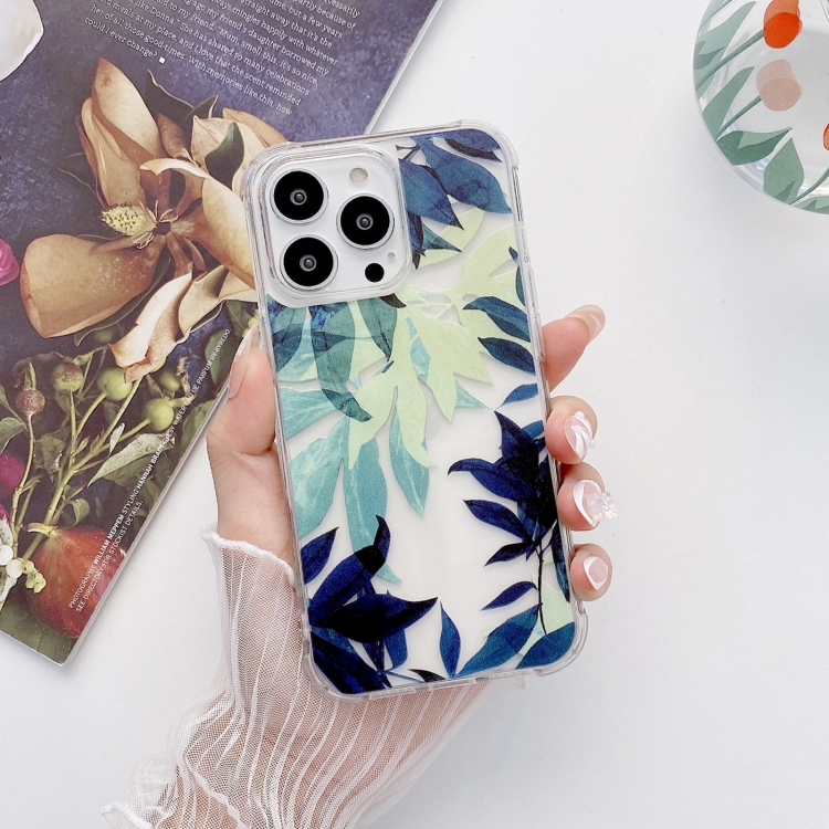 

Painted Flowers TPU Shockproof Case For iPhone 13 Pro(Pattern 1)