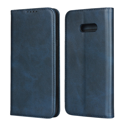 

For LG V50S ThinQ 5G Calf Texture Magnetic Horizontal Flip Leather Case with Holder & Card Slots & Wallet(Blue)