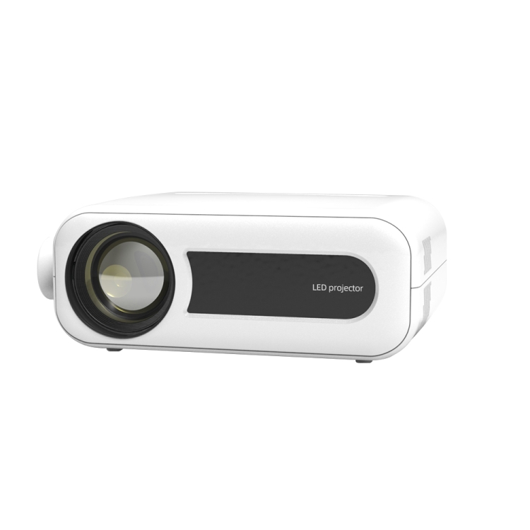 

YG330 1920x1080P Portable Home Theater Mobile Phone Wireless Same Screen Mini LED HD Digital Projector, US Plug(White)