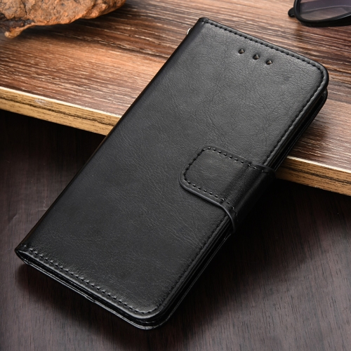 

For OnePlus 9 Crystal Texture Horizontal Flip Leather Case with Holder & Card Slots & Wallet(Black)