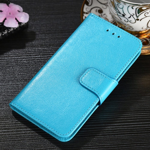 

For OnePlus 9 Crystal Texture Horizontal Flip Leather Case with Holder & Card Slots & Wallet(Light Blue)