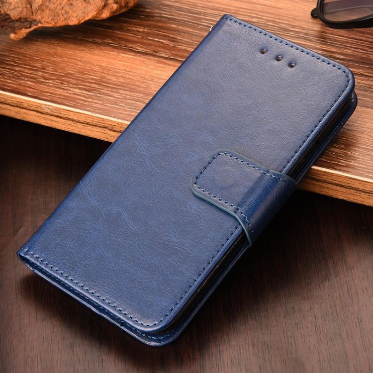

For OnePlus 9 Pro Crystal Texture Horizontal Flip Leather Case with Holder & Card Slots & Wallet(Royal Blue)