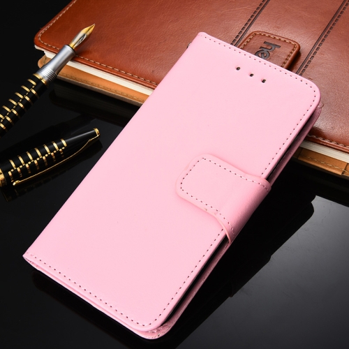 

For OnePlus 9 Pro Crystal Texture Horizontal Flip Leather Case with Holder & Card Slots & Wallet(Pink)