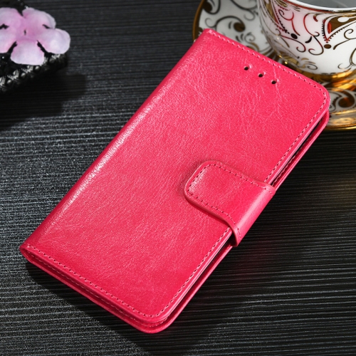 

For OnePlus Nord N200 5G Crystal Texture Horizontal Flip Leather Case with Holder & Card Slots & Wallet(Rose Red)