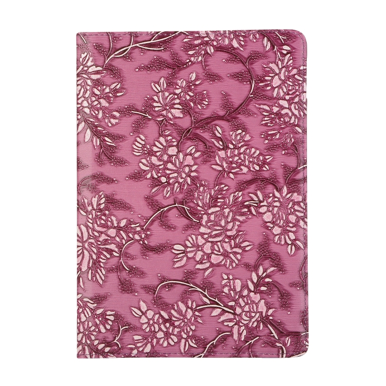 

360 Degree Rotating Grape Texture Leather Case with Holder For iPad mini 5 / 4(Purple)