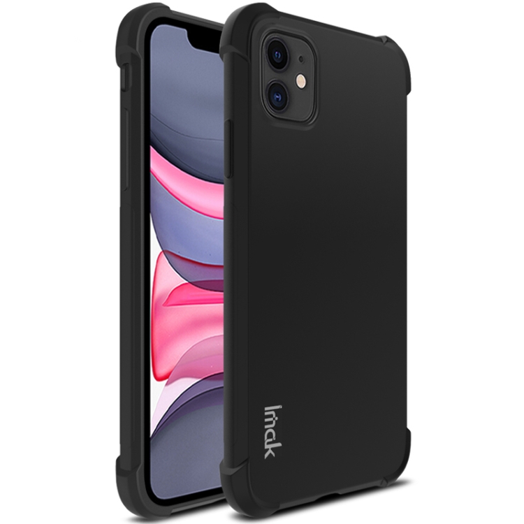 

For iPhone 11 IMAK All-inclusive Shockproof Airbag TPU Case, with Screen Protector(Black)