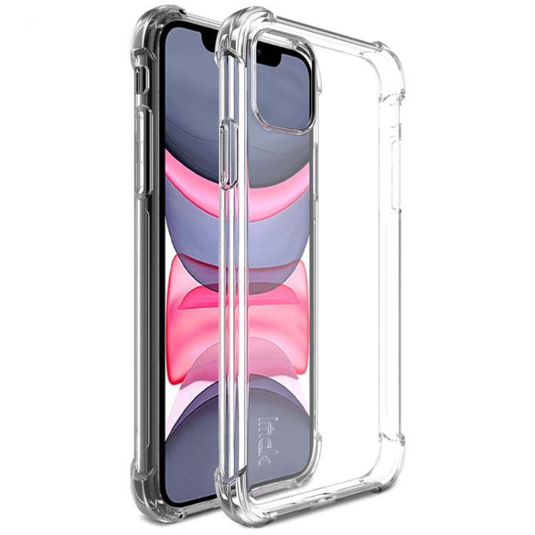 

For iPhone 11 IMAK All-inclusive Shockproof Airbag TPU Case, with Screen Protector(Transparent)