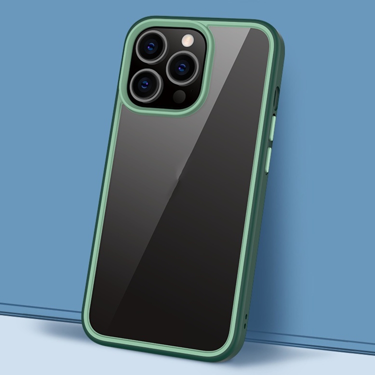 

Gorgeous Color Series PC + TPU Shockproof Protective Case For iPhone 13 Pro Max(Dark Green)