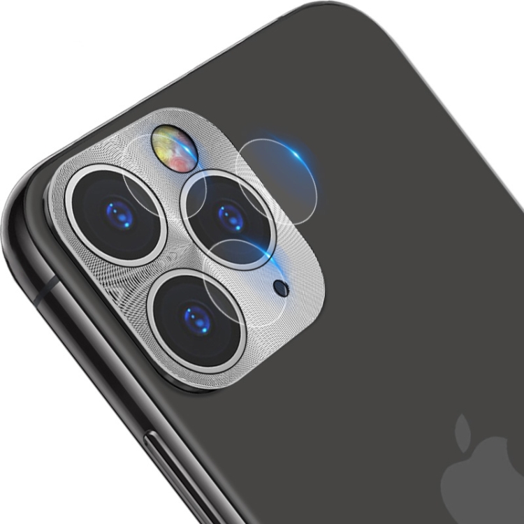 

IMAK Full Coverage Metal Rear Camera Lens Protection Ring Cover with High Transparency Lens Film(Silver)