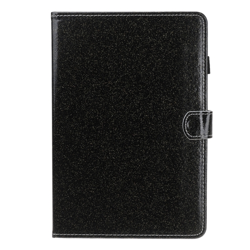

For Huawei MediaPad T5 Varnish Glitter Powder Horizontal Flip Leather Case with Holder & Card Slot(Black)
