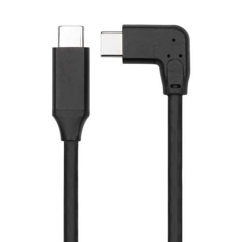 

60W 3A USB-C / Type-C Male to USB-C / Type-C Elbow PD Fast Charging Magic Belt Cable, Cable Length:1m