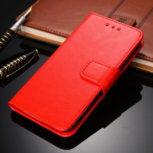 

For Xiaomi Mi 11 Pro Crystal Texture Horizontal Flip Leather Case with Holder & Card Slots & Wallet(Red)