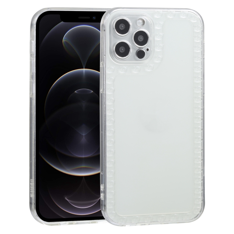 

Bear Pattern TPU Phone Protective Case For iPhone 12 Pro(Transparent)
