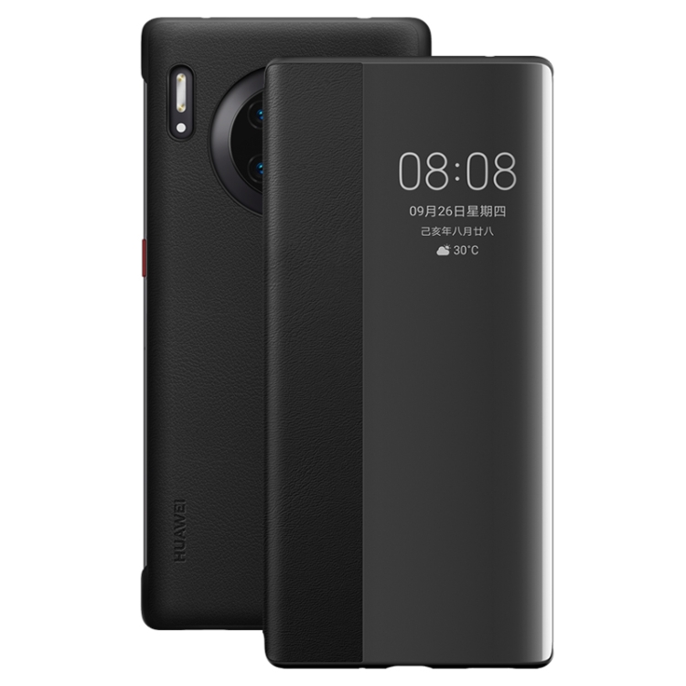 

For Huawei Mate 30 Pro Original Huawei Smart View Window Horizontal Flip Leather Case(Black)