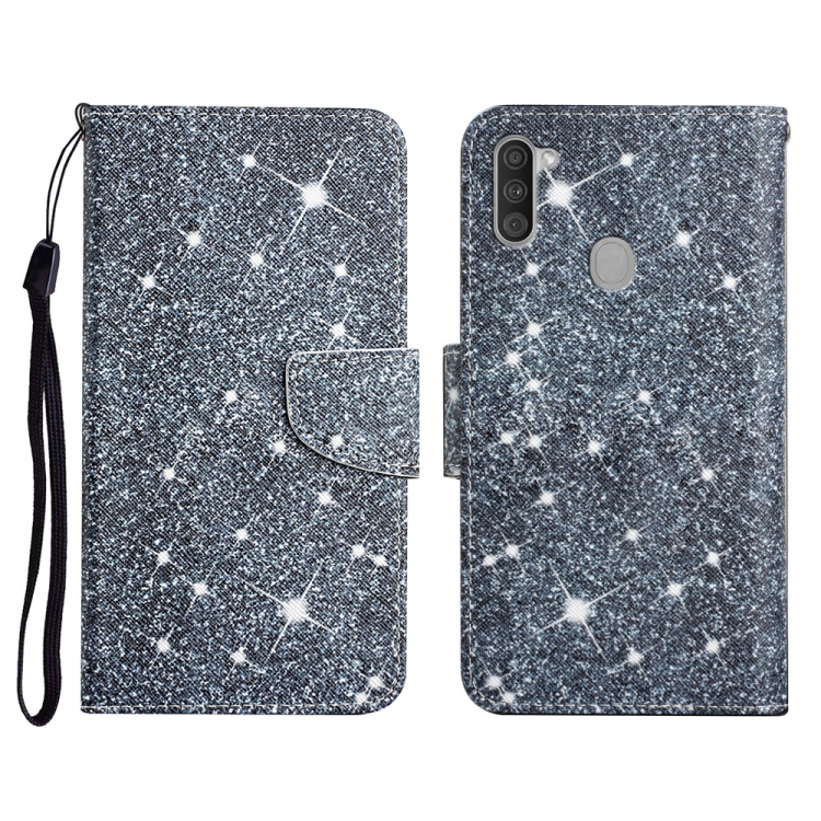 

For Samsung Galaxy A11 Painted Pattern Horizontal Flip Leather Case with Holder & Card Slot & Wallet(Gypsophila)