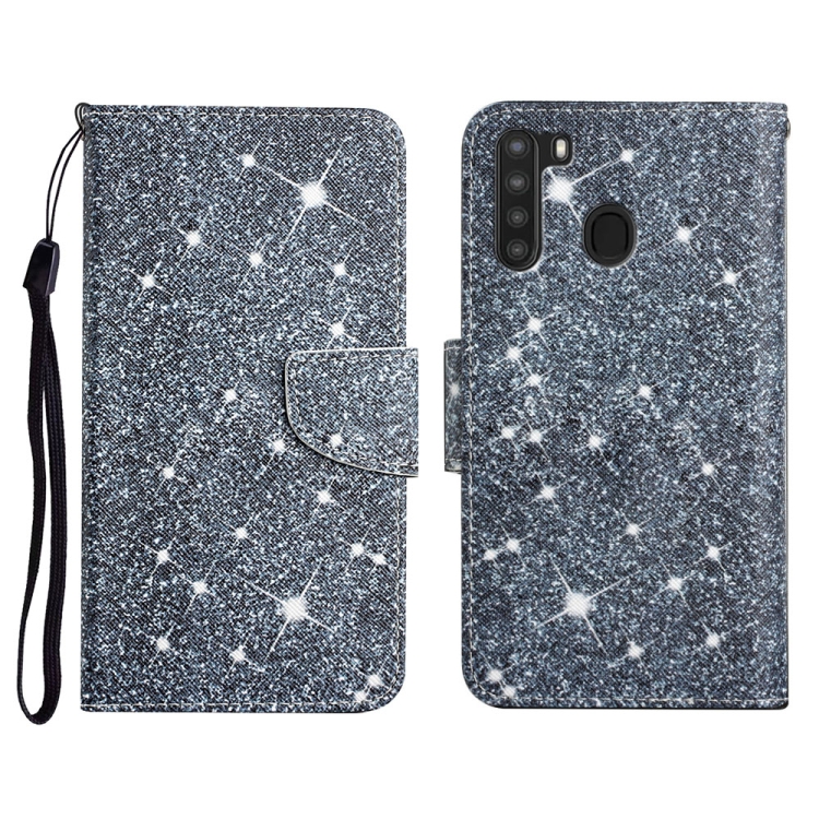 

For Samsung Galaxy A21 Painted Pattern Horizontal Flip Leather Case with Holder & Card Slot & Wallet(Gypsophila)