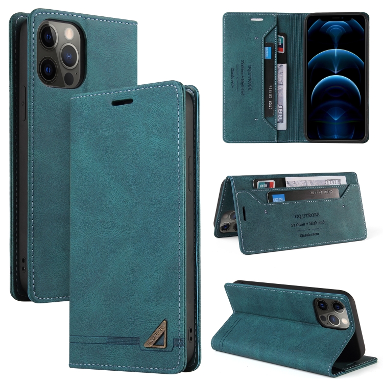 

Skin Feel Anti-theft Brush Horizontal Flip Leather Case with Holder & Card Slots & Wallet For iPhone 11 Pro(Blue)