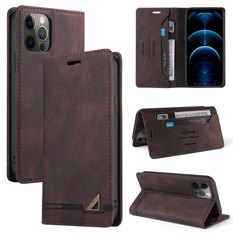 

Skin Feel Anti-theft Brush Horizontal Flip Leather Case with Holder & Card Slots & Wallet For iPhone 11 Pro(Brown)