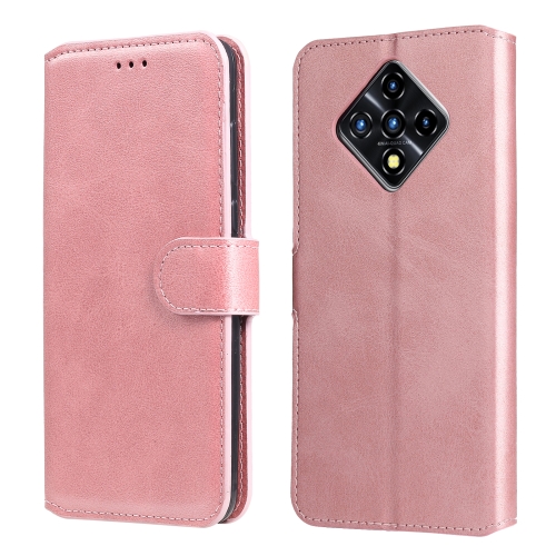 

For Infinix Zero 8 Classic Calf Texture PU + TPU Horizontal Flip Leather Case with Holder & Card Slots & Wallet(Rose Gold)