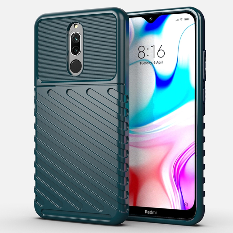 

For Xiaomi Redmi 8 Thunderbolt Shockproof TPU Soft Case(Green)