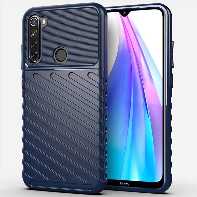 

For Xiaomi Redmi Note 8T Thunderbolt Shockproof TPU Soft Case(Blue)