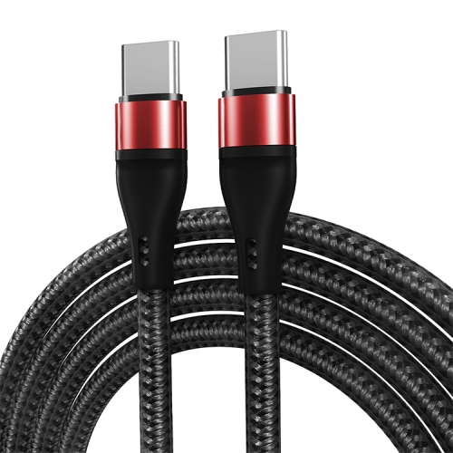 

ADC-004 USB-C / Type-C to USB-C / Type-C PD Fast Charging Weave Data Cable, Length:1m(Red)