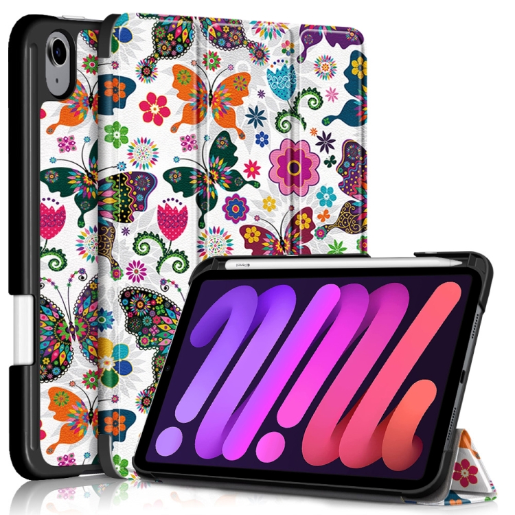 Painted Pattern TPU Horizontal Flip Leather Tablet Case with Three-folding Holder & Pen Slot & Sleep / Wake-up Function For iPad mini 6(Butterflies)
Painted Pattern TPU Horizontal Flip Leather Tablet Case with Three-folding Holder & Pen Slot & Sleep / Wake-up Function For iPad mini 6(Butterflies)