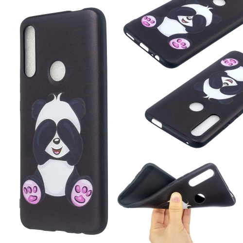 

For Huawei P Smart Z /Y9 Prime 2019 Embossment Patterned TPU Soft Protector Cover Case(Panda)